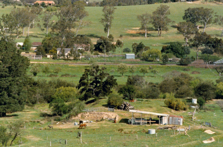 Site of Herbert house and barns Diamond Creek