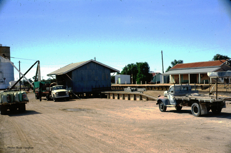 Manangatang Railway Station & Goods Shed c1980
