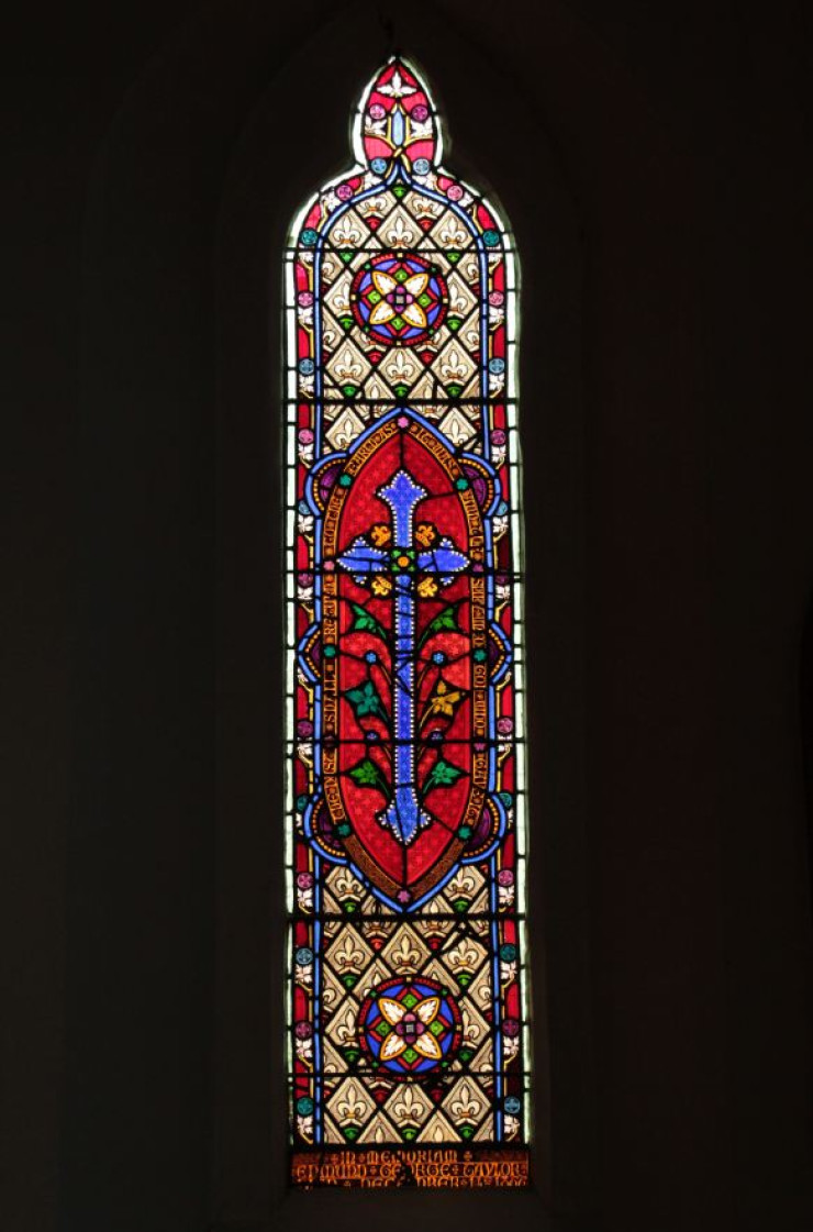 Historic Stained Glass at St Luke's Anglican Church at Yea