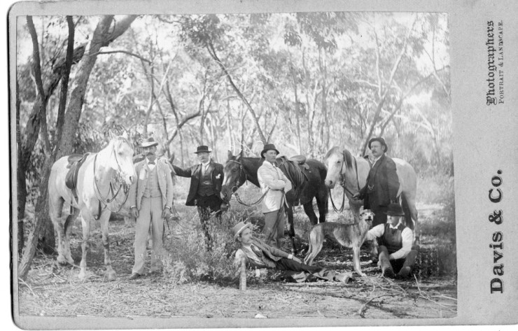 1885 Hunting Party at Carapooee