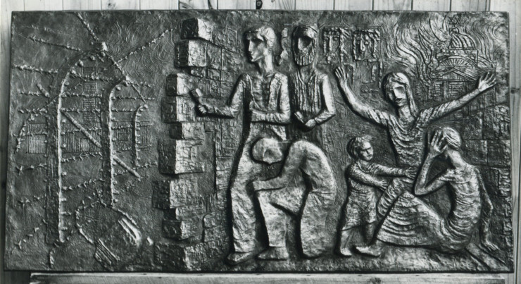 War Memorial: Bronze relief by Karl Duldig 1963