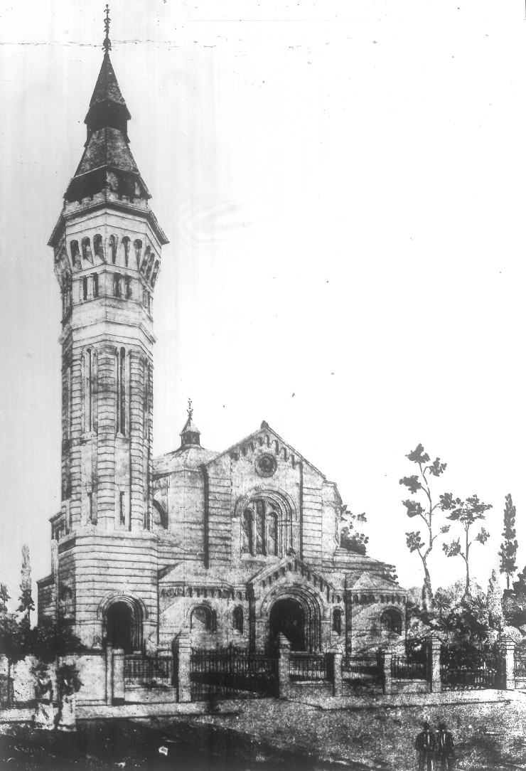 Architect's perspective drawing, Hawthorn Presbyt. Church